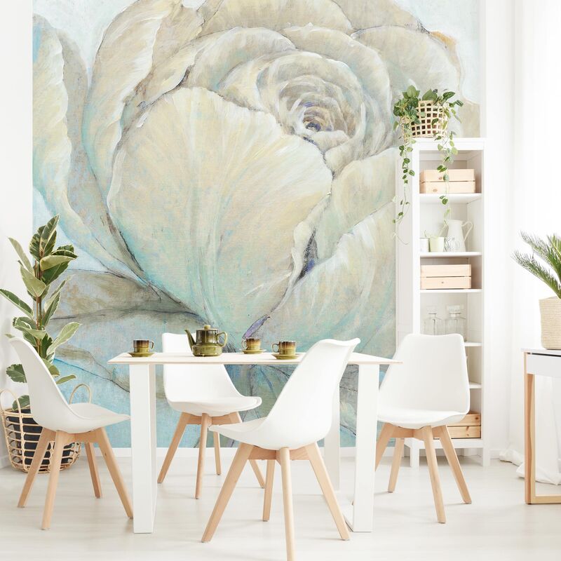 

Papel pintado adhesivo - English Rose Pastel - Mural cuadrado Dimensión LxA: 240cm x 240cm