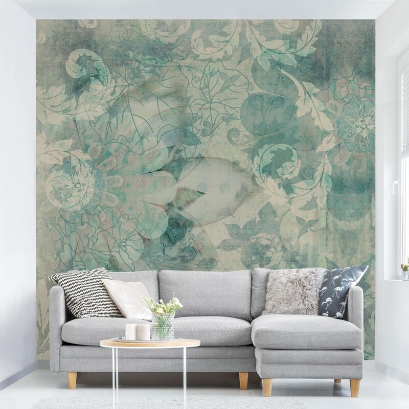 

Papel pintado adhesivo - Frostwork - Mural cuadrado Dimensión LxA: 336cm x 336cm