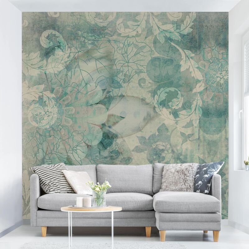 

Papel pintado adhesivo - Frostwork - Mural cuadrado Dimensión LxA: 288cm x 288cm