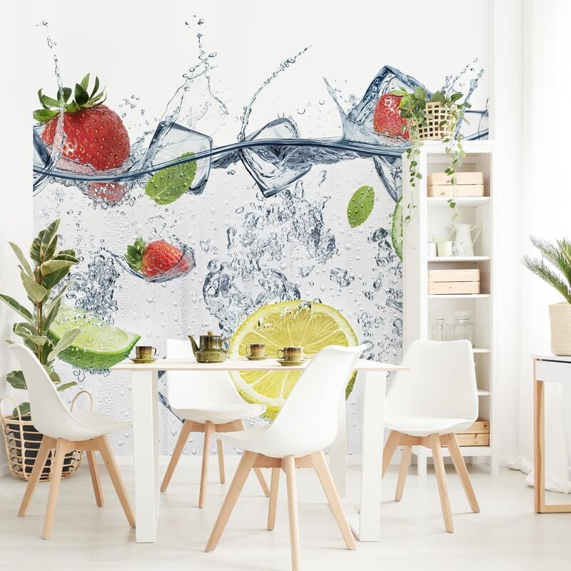 

Papel pintado adhesivo - Fruit Cocktail - Mural cuadrado Dimensión LxA: 240cm x 240cm
