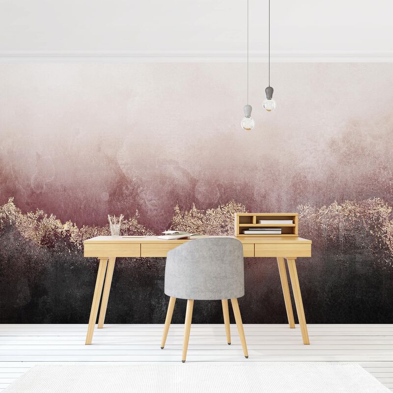 

Papel pintado adhesivo - Golden Dawn Pink - Mural apaisado Dimensión LxA: 320cm x 480cm