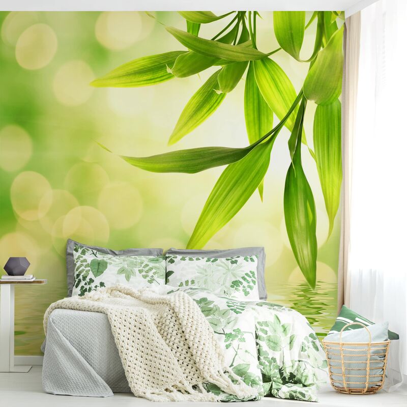 

Papel pintado adhesivo - Green Ambiance I - Mural cuadrado Dimensión LxA: 336cm x 336cm