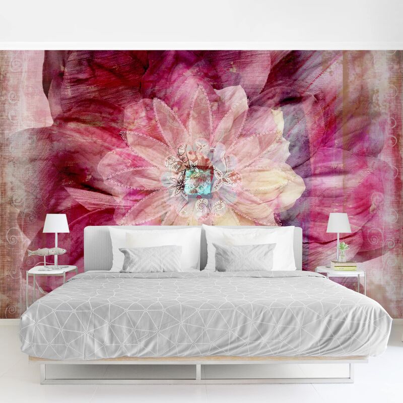 

Papel pintado adhesivo - Grunge Flower - Mural apaisado Dimensión LxA: 225cm x 336cm
