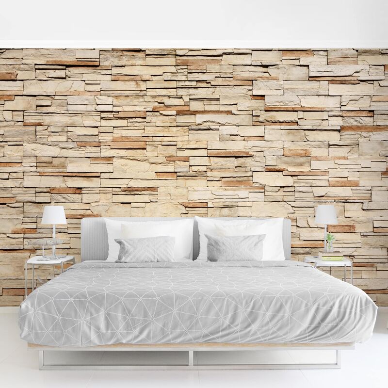 

Papel pintado adhesivo - Mexico Stonewall - Mural apaisado Dimensión LxA: 190cm x 288cm