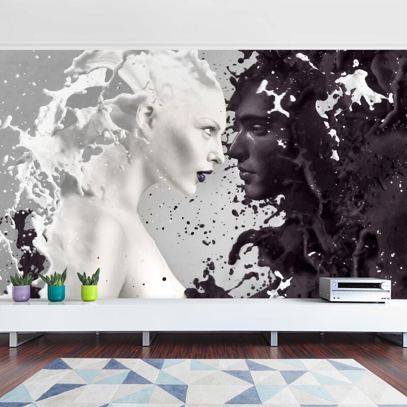 

Papel pintado adhesivo - Milk & Coffee - Mural apaisado Dimensión LxA: 225cm x 336cm