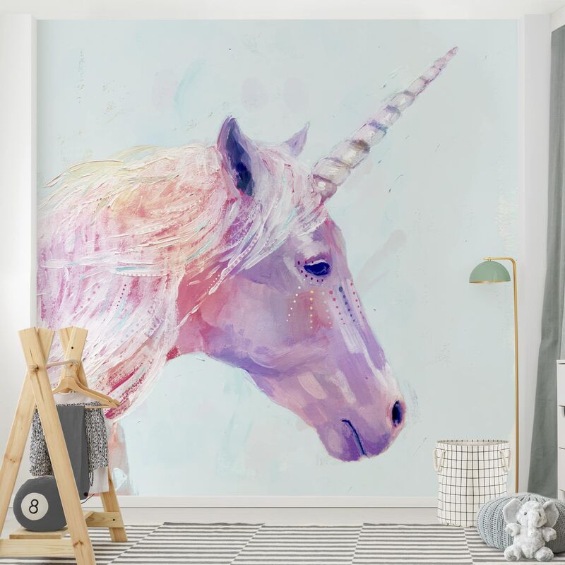 

Papel pintado adhesivo - Mystic Unicorn I - Mural cuadrado Dimensión LxA: 288cm x 288cm