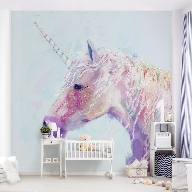 

Papel pintado adhesivo - Mystic Unicorn II - Mural cuadrado Dimensión LxA: 288cm x 288cm