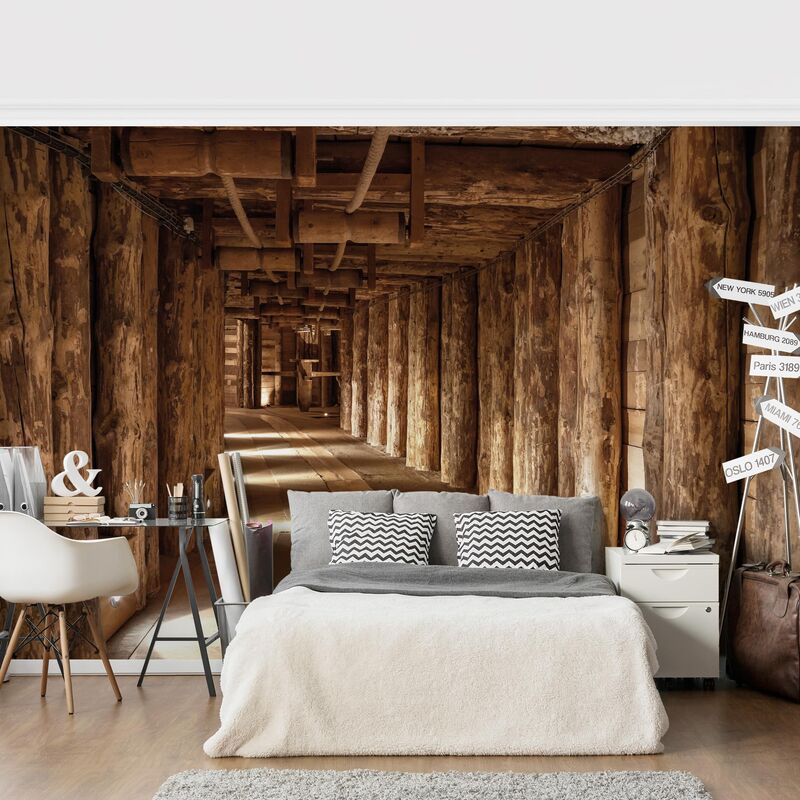 

Papel pintado adhesivo - Old Gold Mine - Mural apaisado Dimensión LxA: 255cm x 384cm