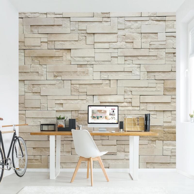 

Papel pintado adhesivo - Provence Stones - Mural cuadrado Dimensión LxA: 288cm x 288cm