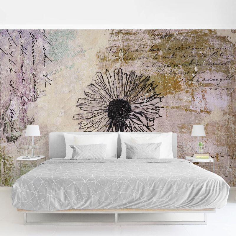 

Papel pintado adhesivo - Shabby Blowball - Mural apaisado Dimensión LxA: 255cm x 384cm