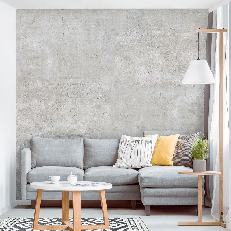 

Papel pintado adhesivo - Shabby Concrete Look - Mural cuadrado Dimensión LxA: 288cm x 288cm