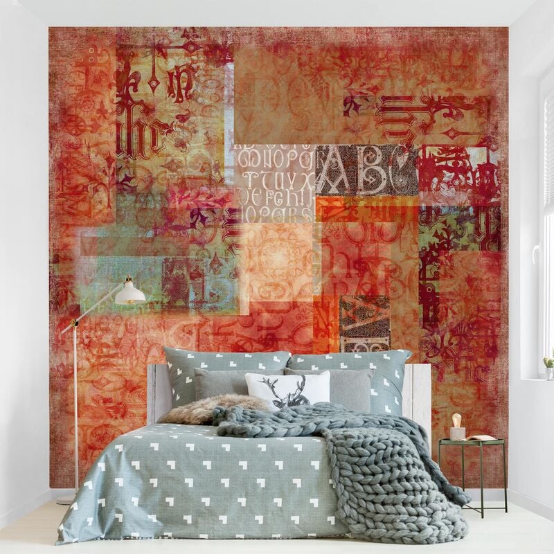 

Papel pintado adhesivo - Type Specimen - Mural cuadrado Dimensión LxA: 240cm x 240cm