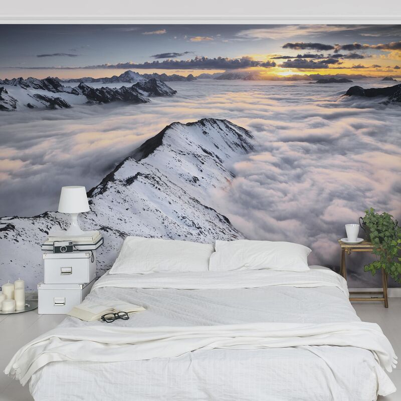 

Papel pintado adhesivo - View Of Clouds And Mountains - Mural apaisado Dimensión LxA: 190cm x 288cm