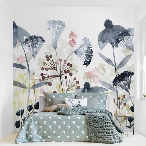 Vinilos Decorativos Tr. Wild Flowers Dormitorio Pared