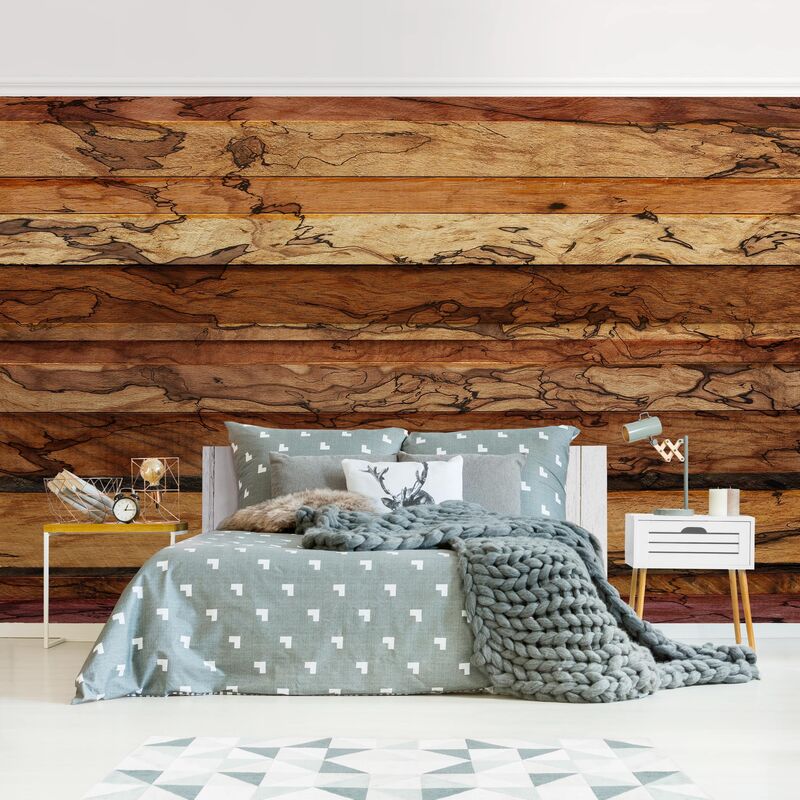 

Papel pintado adhesivo - Woody Flamed - Mural apaisado Dimensión LxA: 190cm x 288cm
