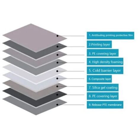 Papel pintado autoadhesivo XPE  Pack de 12 pegatinas de pared con efecto piedra (gris y negro)  35 x 38 cm  Impermeable y fácil de limpiar