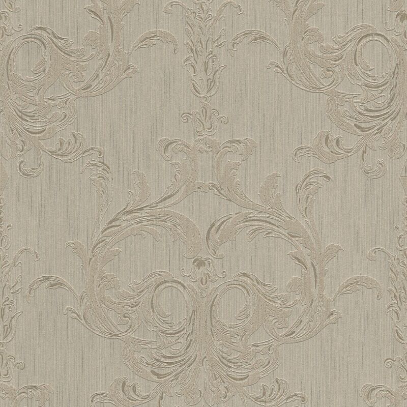 

Papel pintado con rayas Profhome 961963 papel pintado textil texturado de aspecto textil mate marrón beige 5,33 m2