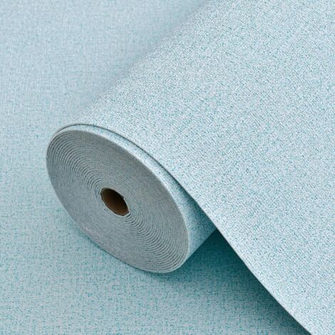 Papel pintado de espuma 3D, impermeable, apto para la decoración de paredes en el salón o el dormitorio, color azul, 1 rollo (10 m de largo, 50 cm de ancho).