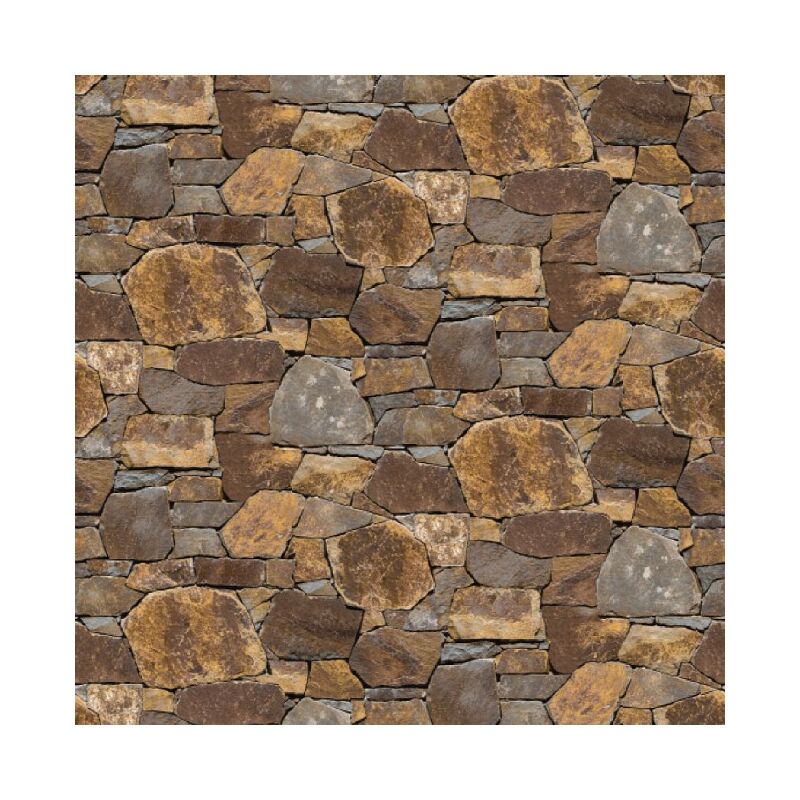 

Papel pintado de la coleccion Natural - Geometrico, Piedras, Decorativo - Pared, Salon, Dormitorio, Cocina - Marron en Papel, 53 x 100,5 cm