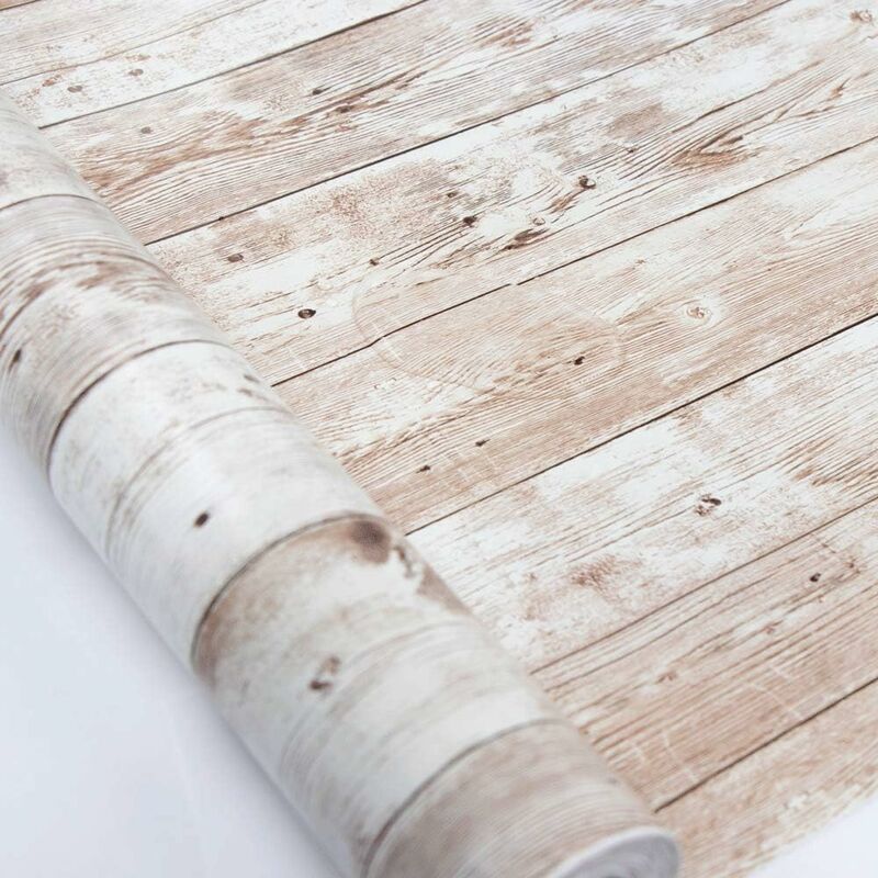 

Abcrital - Papel pintado de madera adhesivo Hode para revestimiento de gabinete de estantes rollo adhesivo de plástico trasero adhesivo efecto madera