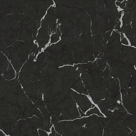 Papel pintado gráfico Profhome 378552 papel pintado no tejido liso de diseño brillante negro blanco 5,33 m2
