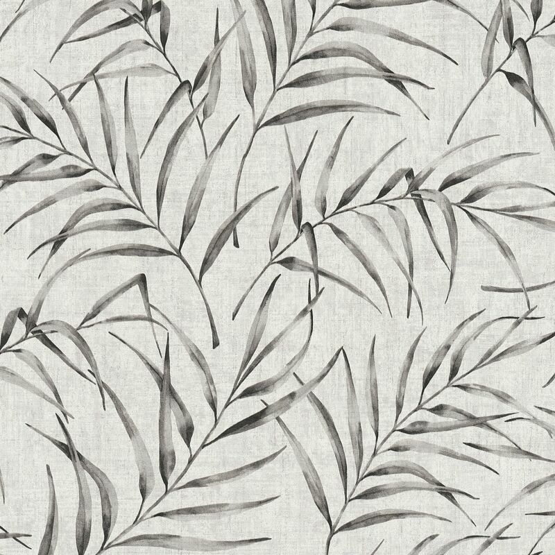 

Papel pintado naturaleza Profhome 373352 papel pintado no tejido ligeramente texturado con palmeras mate gris beige 5,33 m2