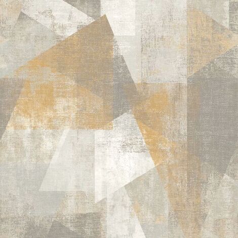 Papel pintado perspectivas beige y gris DUTCH WALLCOVERINGS