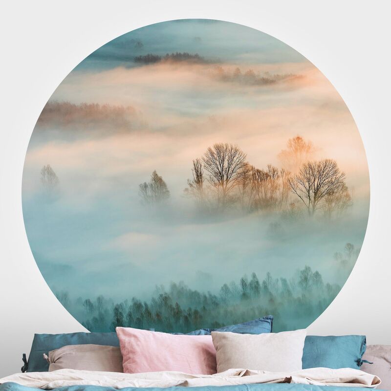 

Bilderwelten - Papel pintado redondo autoadhesivo - Fog At Sunrise Dimensión LxA: 50cm x 50cm Material: Vellón autoadhesivo