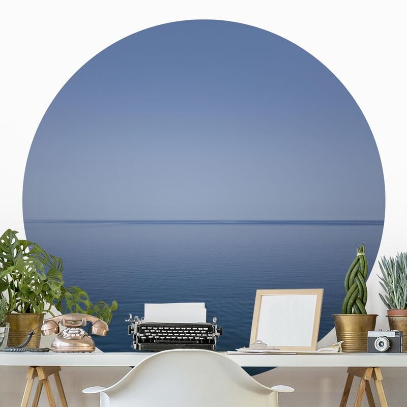 

Papel pintado redondo autoadhesivo - Calm Ocean At Dusk Dimensión LxA: 200cm x 200cm