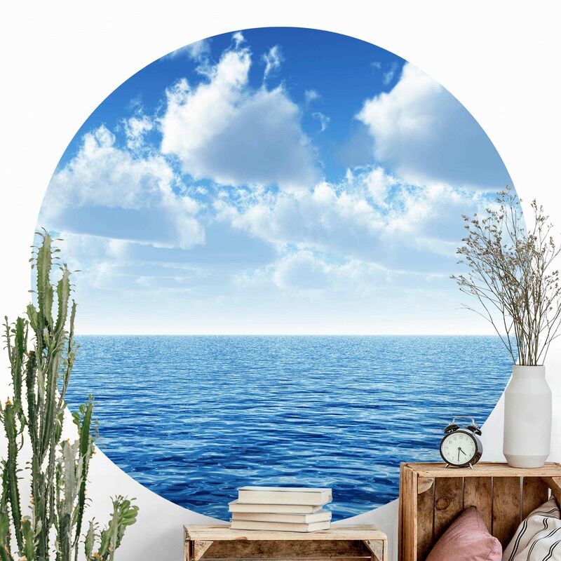 

Papel pintado redondo autoadhesivo - Shining Ocean Dimensión LxA: 175cm x 175cm