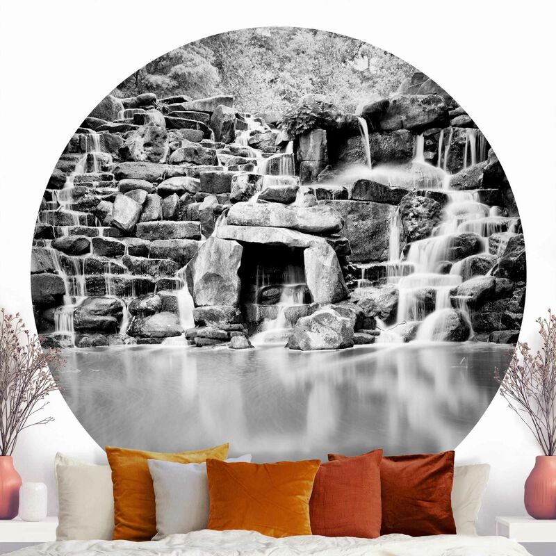 

Papel pintado redondo autoadhesivo - Waterfall II Dimensión LxA: 244cm x 244cm