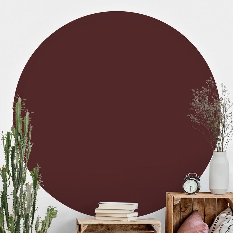

Papel pintado redondo autoadhesivo - Burgundy Dimensión LxA: 175cm x 175cm