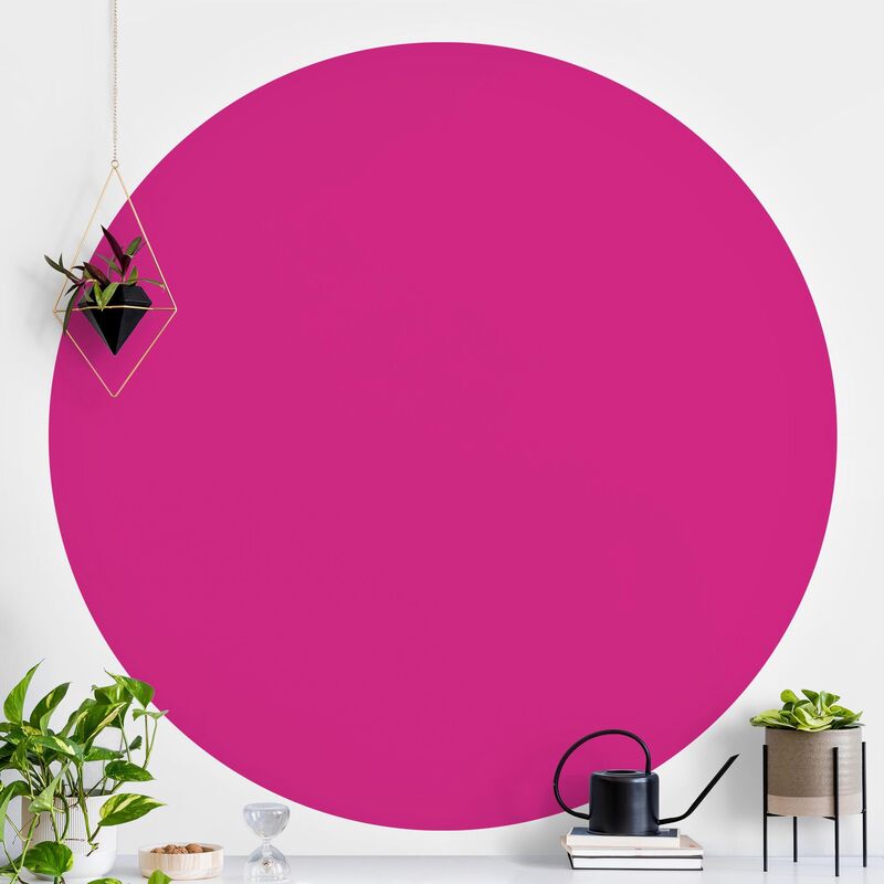 

Papel pintado redondo autoadhesivo - Colour Pink Dimensión LxA: 75cm x 75cm