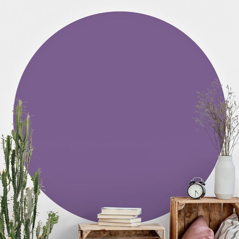 

Papel pintado redondo autoadhesivo - Lilac Dimensión LxA: 122cm x 122cm