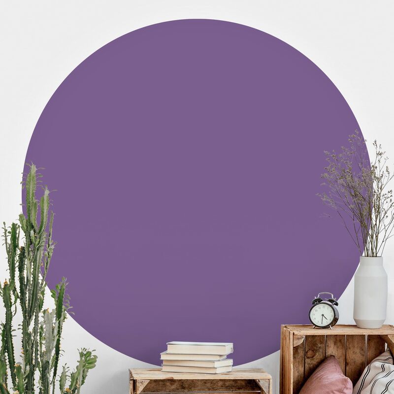 

Papel pintado redondo autoadhesivo - Lilac Dimensión LxA: 175cm x 175cm