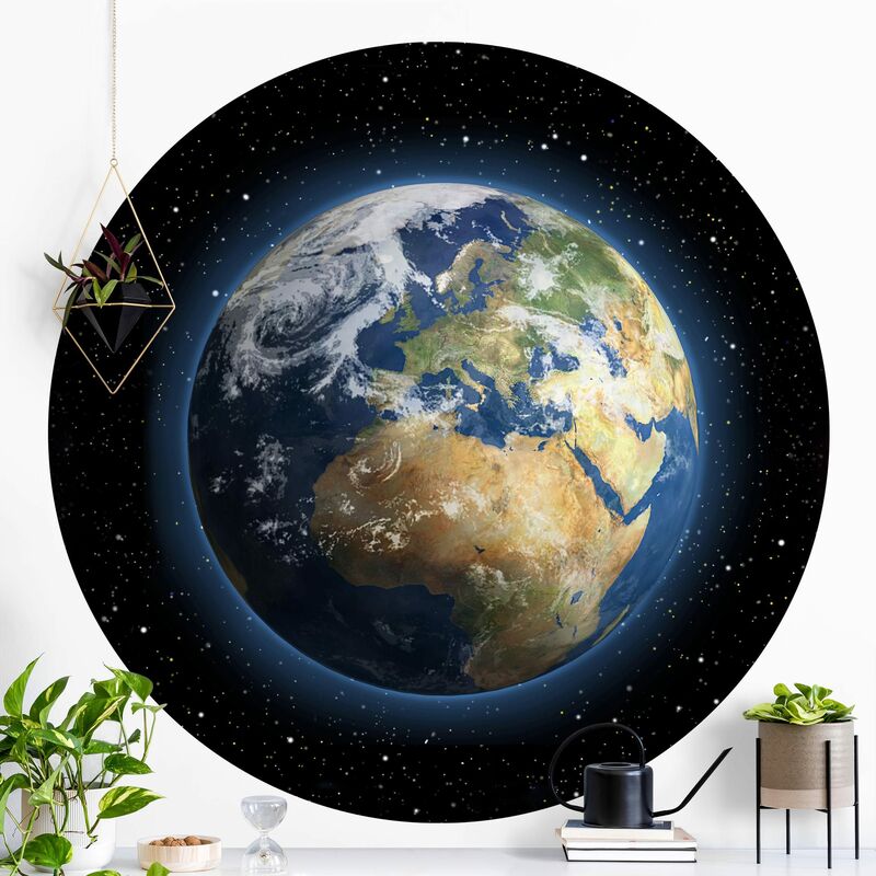 

Papel pintado redondo autoadhesivo - My Earth Dimensión LxA: 200cm x 200cm