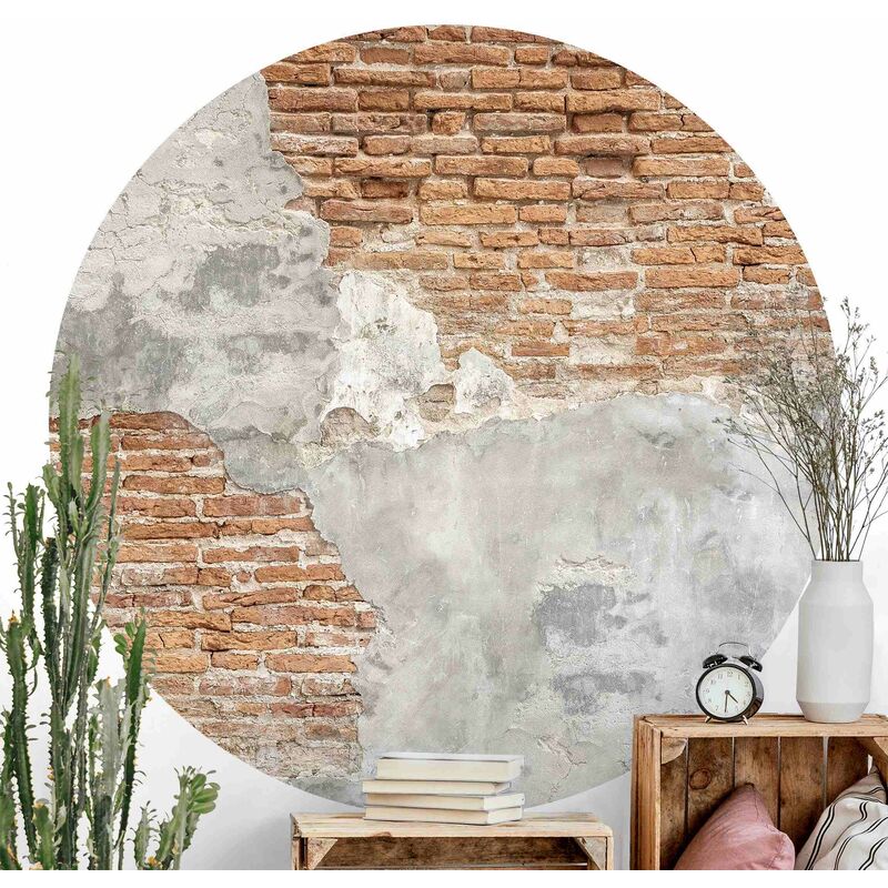 

Papel pintado redondo autoadhesivo - Shabby Concrete Look Dimensión LxA: 100cm x 100cm