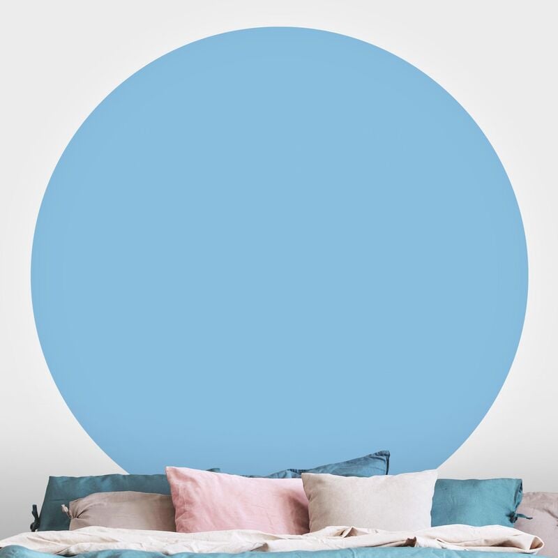 

Papel pintado redondo autoadhesivo - Colour Light Blue Dimensión LxA: 150cm x 150cm