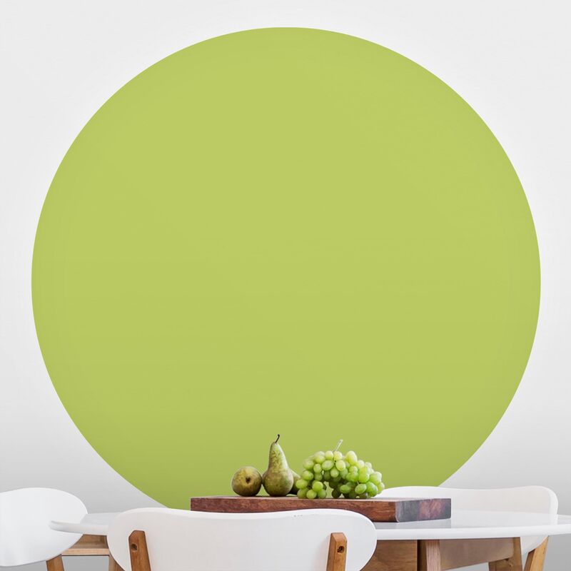 

Papel pintado redondo autoadhesivo - Spring Green Dimensión LxA: 175cm x 175cm
