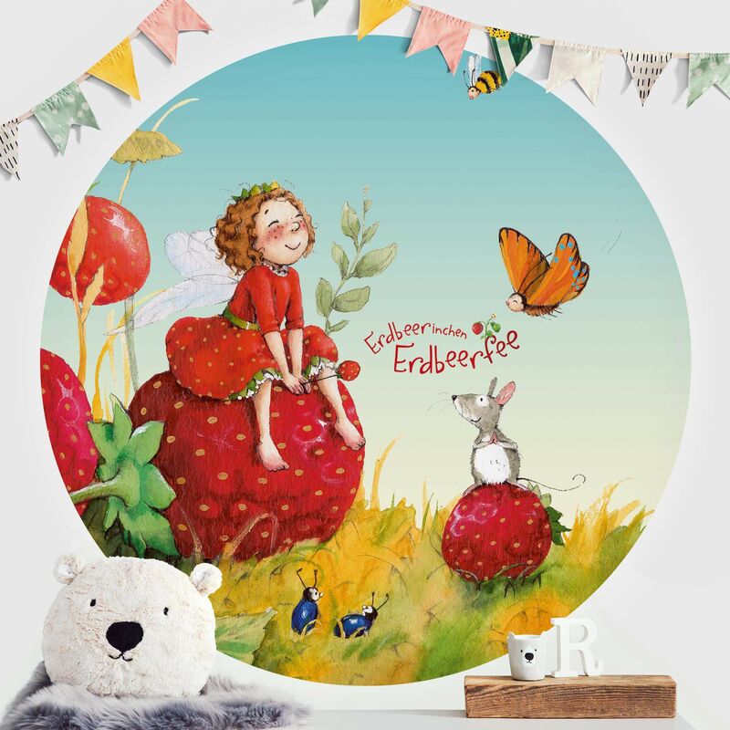 

Papel pintado redondo autoadhesivo - The Strawberry Fairy - Enchanting Dimensión LxA: 50cm x 50cm