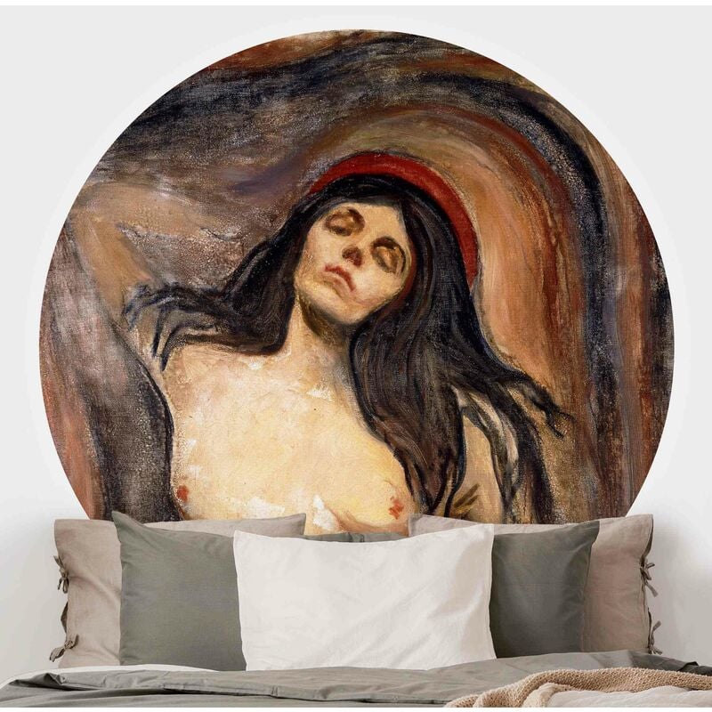 

Papel pintado redondo autoadhesivo - Edvard Munch - Madonna Dimensión LxA: 225cm x 225cm