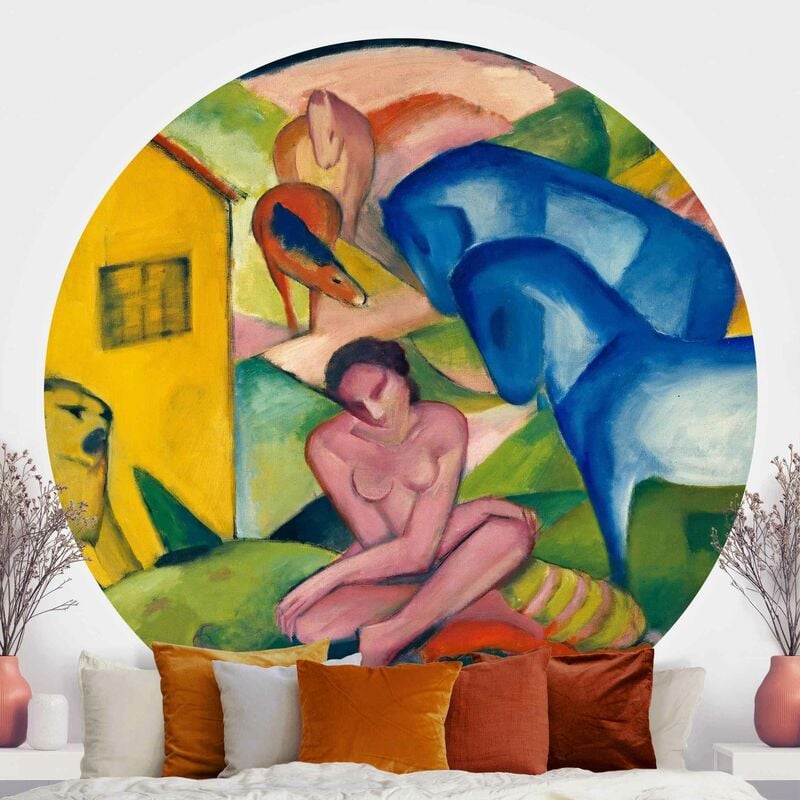 

Papel pintado redondo autoadhesivo - Franz Marc - The Dream Dimensión LxA: 200cm x 200cm