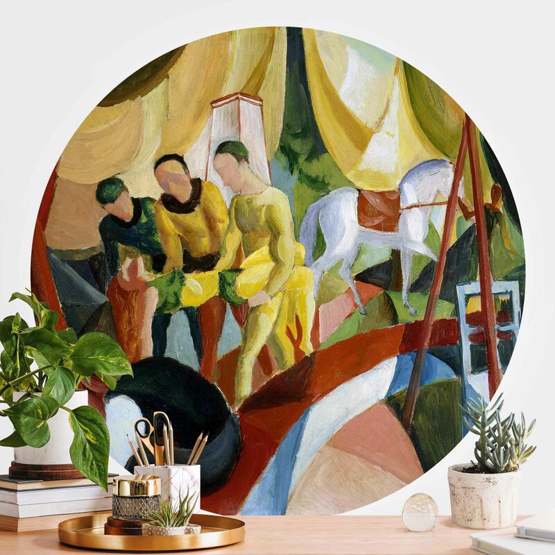 

Papel pintado redondo autoadhesivo - August Macke - Circus Dimensión LxA: 122cm x 122cm