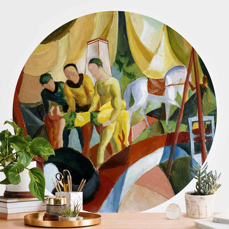 

Papel pintado redondo autoadhesivo - August Macke - Circus Dimensión LxA: 225cm x 225cm