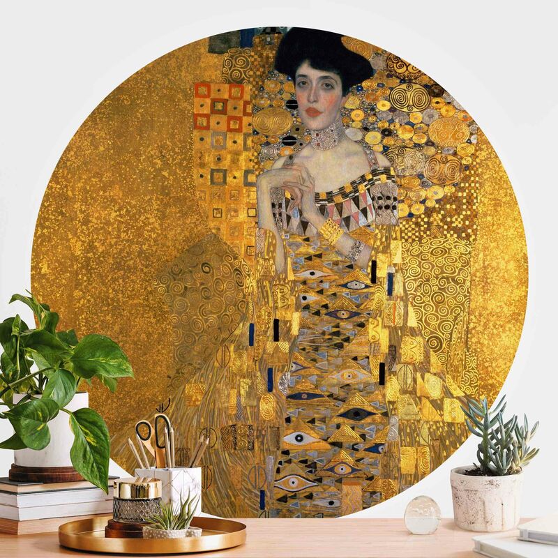 

Papel pintado redondo autoadhesivo - Gustav Klimt - Portrait Of Adele Bloch-Bauer I Dimensión LxA: 122cm x 122cm