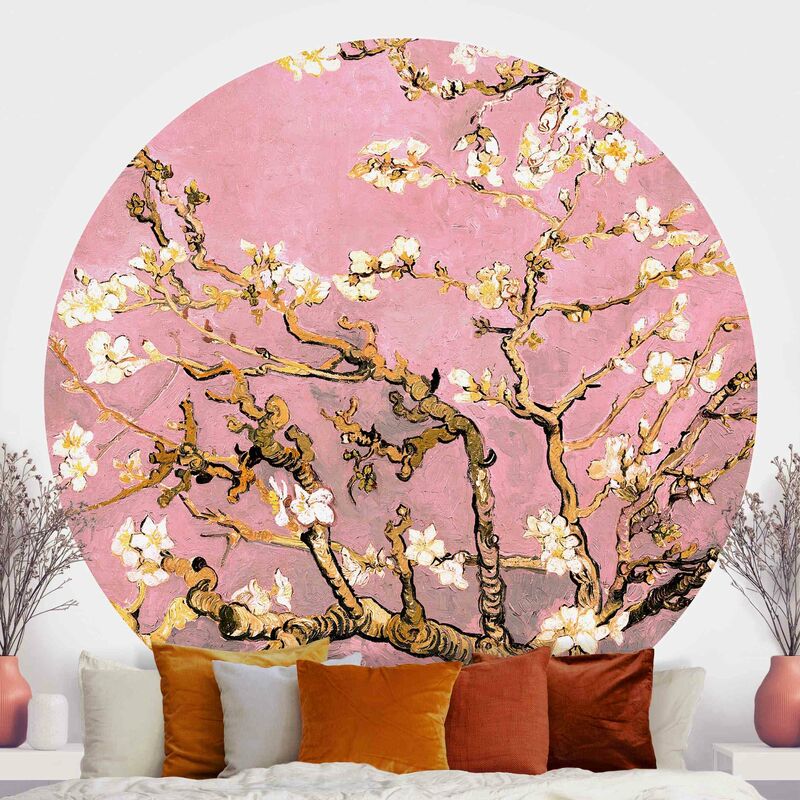

Papel pintado redondo autoadhesivo - Vincent Van Gogh - Almond Blossom In Pale Pink Dimensión LxA: 50cm x 50cm