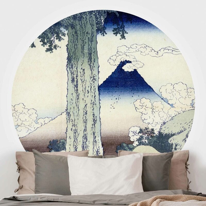 

Papel pintado redondo autoadhesivo - Katsushika Hokusai - Mishima Pass In Kai Province Dimensión LxA: 100cm x 100cm