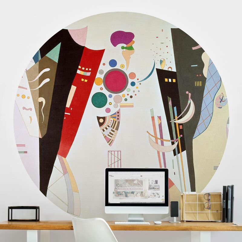 

Papel pintado redondo autoadhesivo - Wassily Kandinsky - Mutual Harmony Dimensión LxA: 75cm x 75cm