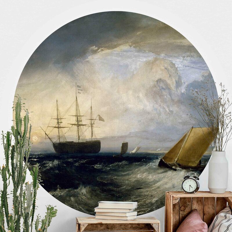 

Papel pintado redondo autoadhesivo - William Turner - Sheerness Dimensión LxA: 75cm x 75cm