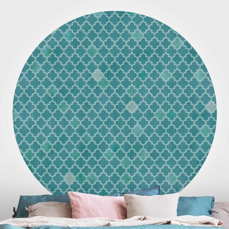 

Papel pintado redondo autoadhesivo - Moroccan Ornament Pattern Dimensión LxA: 75cm x 75cm